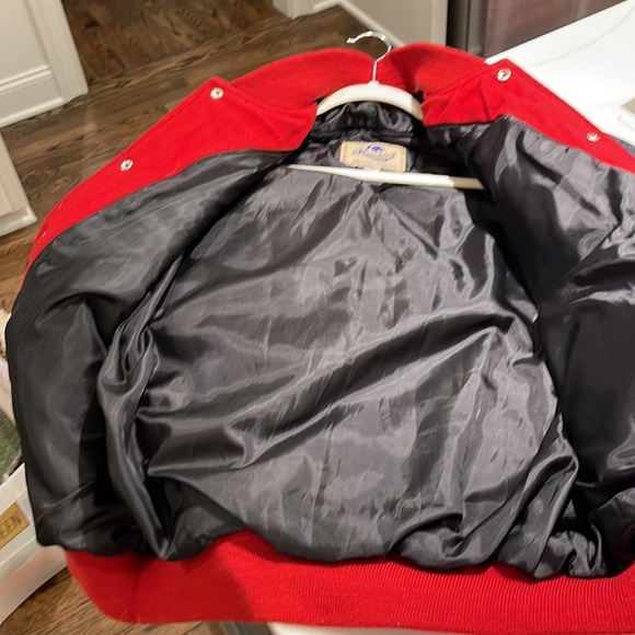 NEW Leather Varsity Jacket - Picture 4 of 4